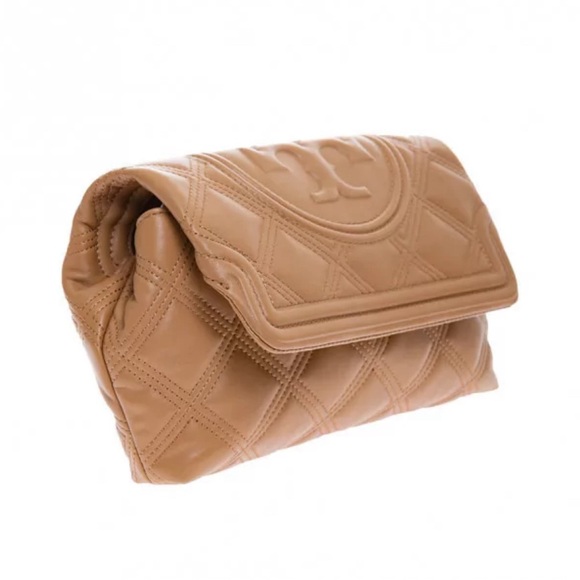NWT Authentic Luxury Minimalist Tory Burch Fleming Quilted Soft Clutch/Bag - Picture 6 of 17